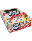 Top Pop Chewy Taffy Candy Suckers Strawberry Lemon: 48-Piece Box