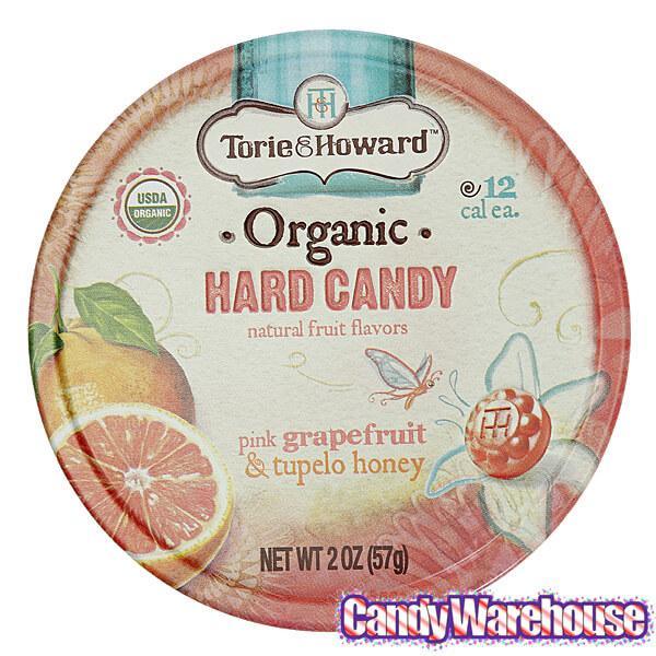 Torie and Howard Hard Candy Tins - Pink Grapefruit &amp; Tupelo Honey: 8-Piece Box - Candy Warehouse