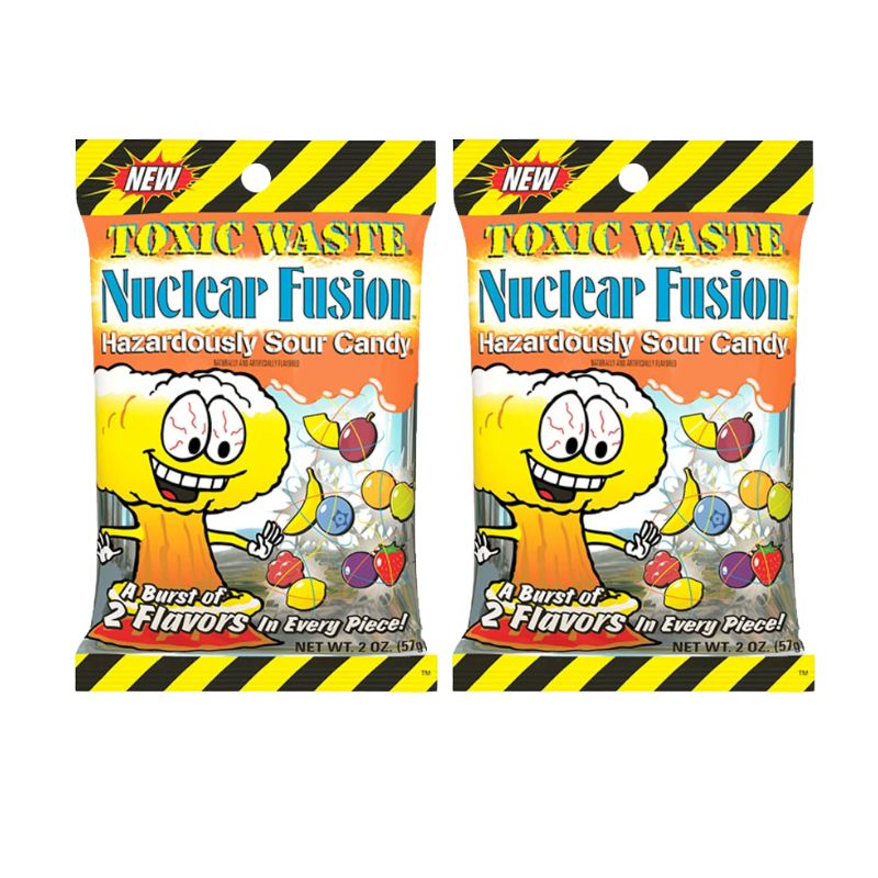 Nuclear Fusion Foil Peg Bag: 12-Pack-Candy Warehouse