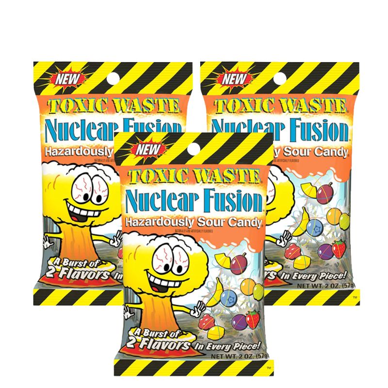 Nuclear Fusion Foil Peg Bag: 12-Pack-Candy Warehouse