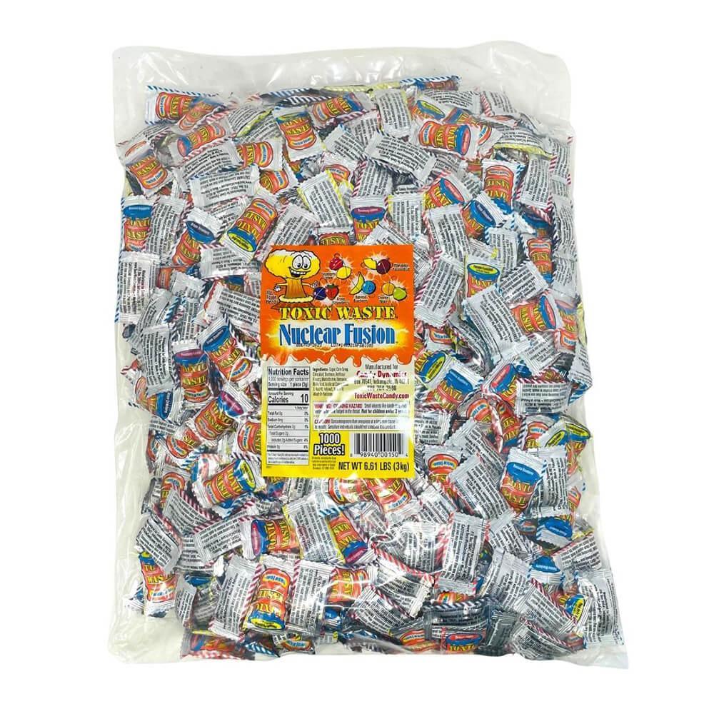 Toxic Waste Nuclear Fusion Sour Candy Packs: 1000-Piece Bag - Candy Warehouse