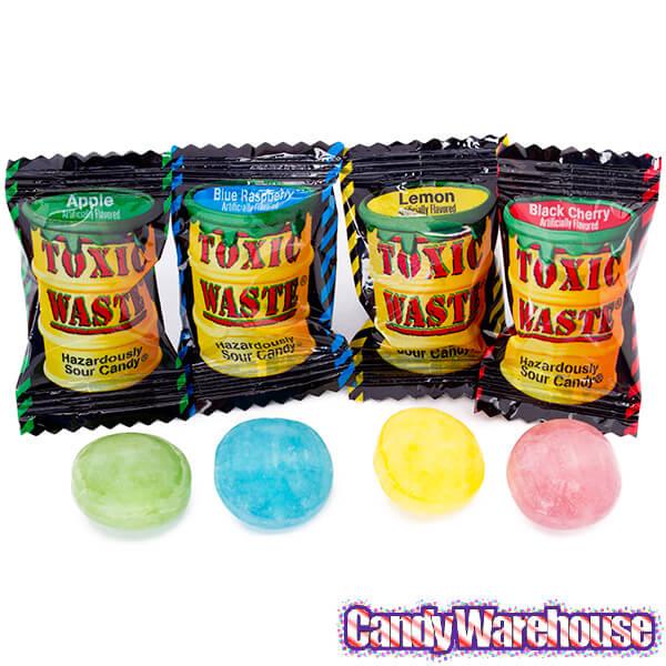 Toxic Waste Sour Candy Packs: 240-Piece Tub - Candy Warehouse