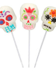 Treat Street Marshmallow Skull Lollipops: 12-Piece Box