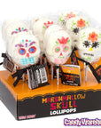 Treat Street Marshmallow Skull Lollipops: 12-Piece Box