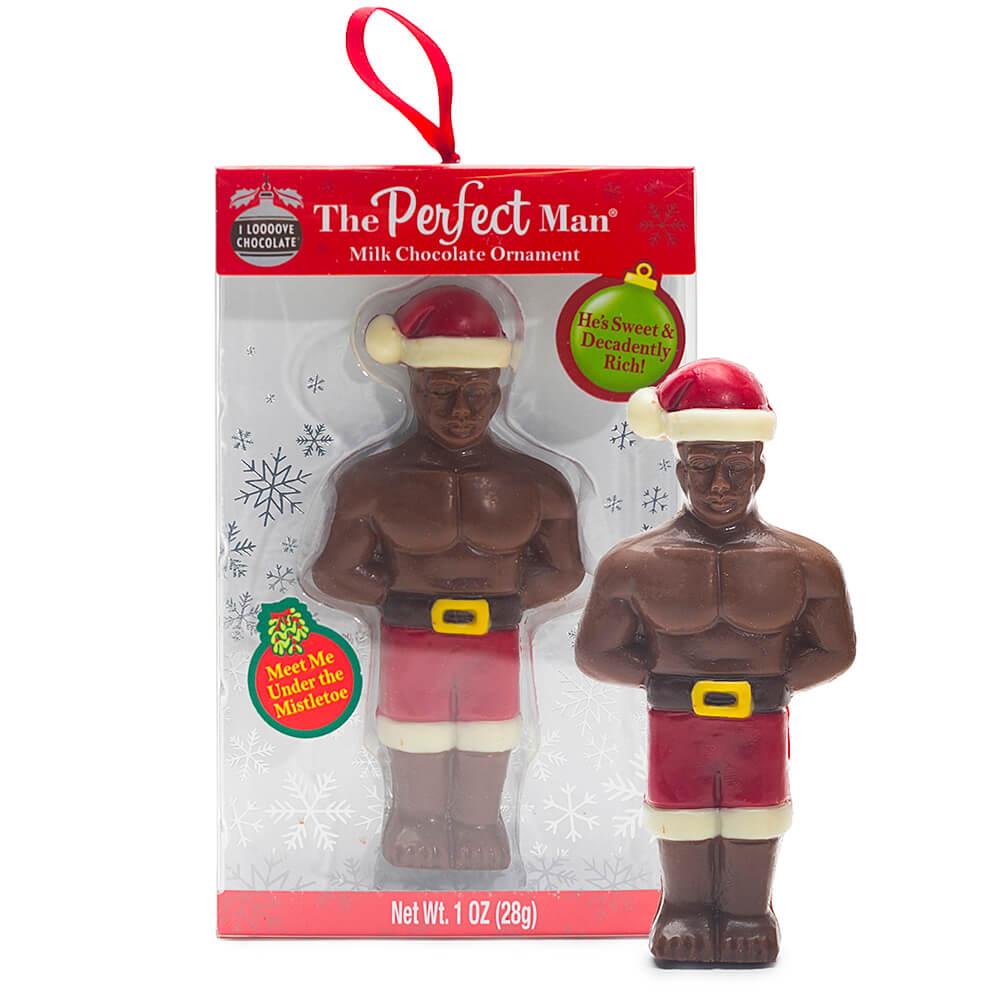 Treat Street Perfect Man 1-Ounce Chocolate Christmas Ornament - Candy Warehouse