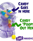 Treat Street Wind-up Halloween Glow-In-the-Dark Monster Candy Poopers: 8-Piece Set - Candy Warehouse