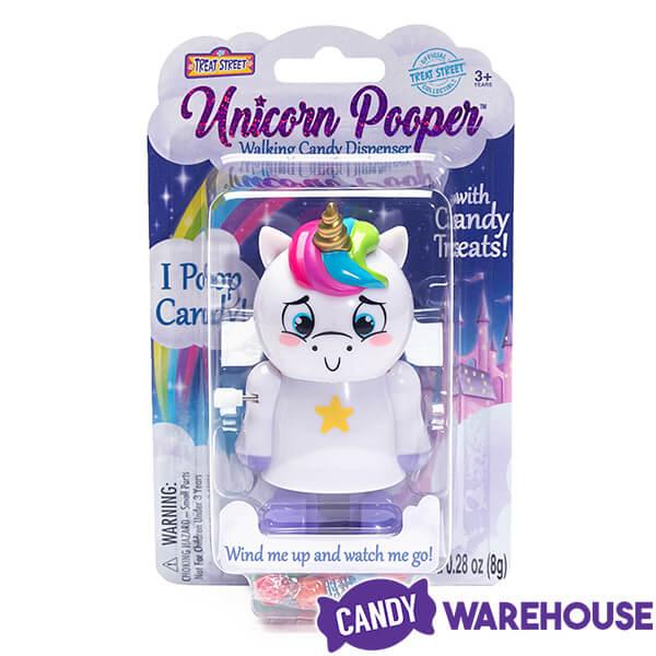 Treat Street Wind-up Unicorn Candy Poopers: 8-Piece Set - Candy Warehouse