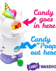 Treat Street Wind-up Unicorn Candy Poopers: 8-Piece Set