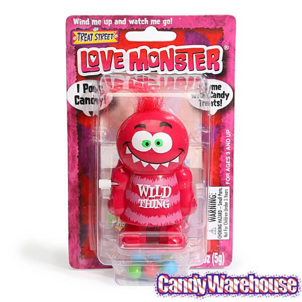 Treat Street Wind-up Valentine Love Monster Candy Poopers: 8-Piece Set - Candy Warehouse