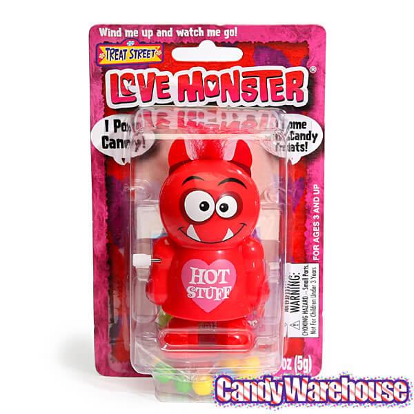 Treat Street Wind-up Valentine Love Monster Candy Poopers: 8-Piece Set - Candy Warehouse