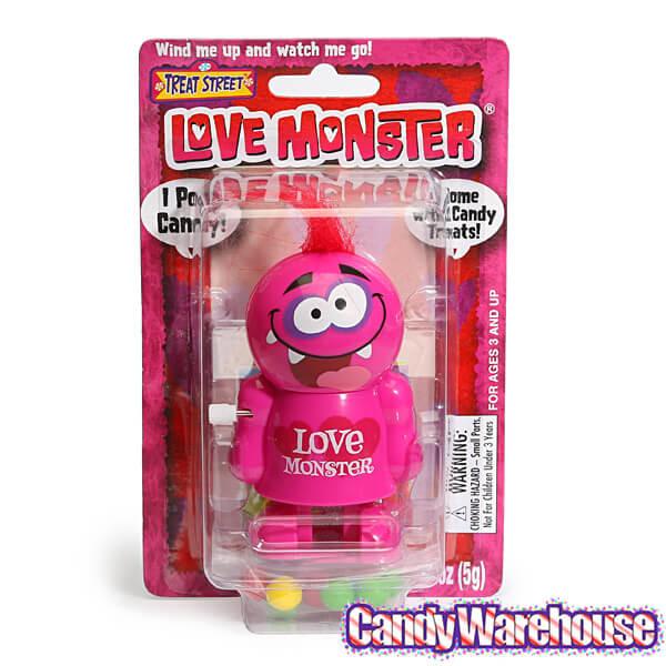 Treat Street Wind-up Valentine Love Monster Candy Poopers: 8-Piece Set - Candy Warehouse