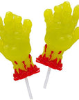 Treat Street Zombie Hand Gummy Lollipops: 12-Piece Box - Candy Warehouse