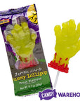 Treat Street Zombie Hand Gummy Lollipops: 12-Piece Box - Candy Warehouse