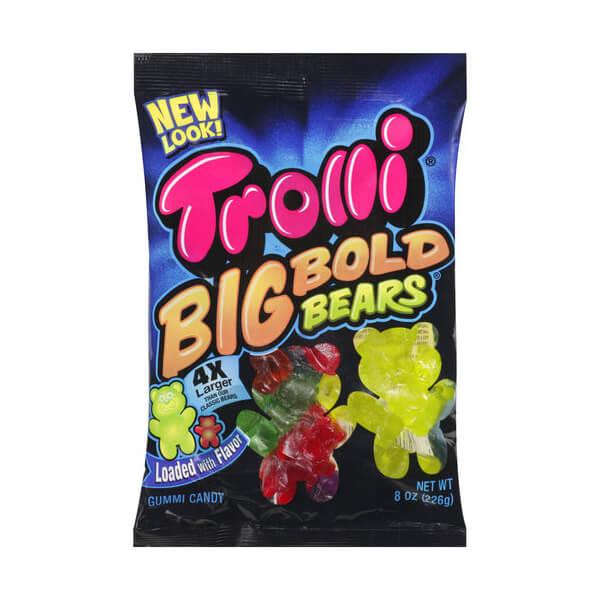 Trolli Big Bold Gummy Bears: 3.75LB Box - Candy Warehouse