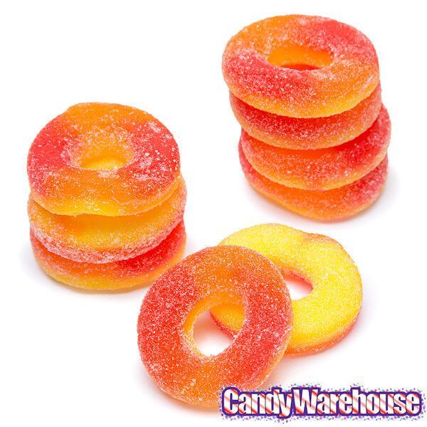 Trolli Peachie O's Peach Gummy Rings: 5LB Bag - Candy Warehouse