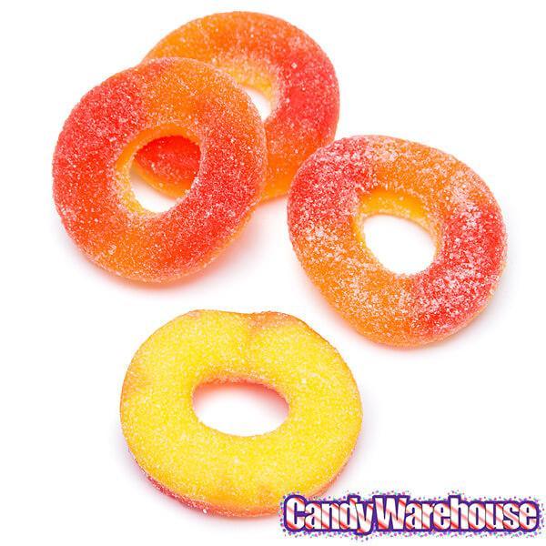 Trolli Peachie O's Peach Gummy Rings: 5LB Bag - Candy Warehouse