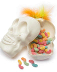 Trolli Sour Brite Crawlers Gummy Worms in Halloween Skull - Candy Warehouse