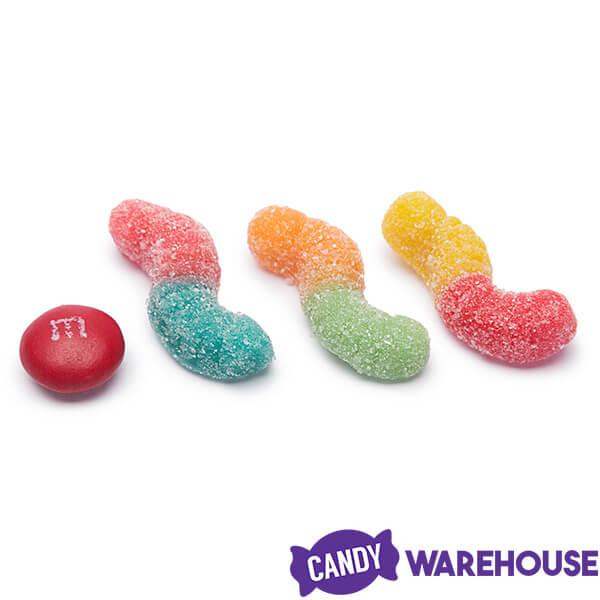 Trolli Sour Brite Crawlers Gummy Worms in Halloween Skull - Candy Warehouse