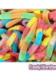 Trolli Sour Brite Crawlers Gummy Worms - Large: 63.5-Ounce Tub - Candy Warehouse