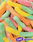 Trolli Sour Brite Crawlers Gummy Worms - Tropical: 9-Ounce Bag - Candy Warehouse