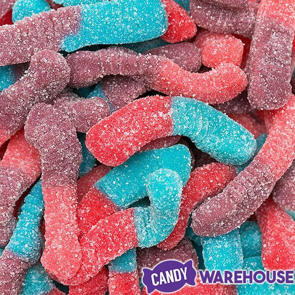 Trolli Sour Brite Crawlers Gummy Worms - Very Berry: 7.2-Ounce Bag - Candy Warehouse