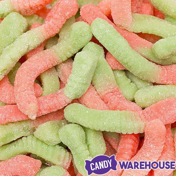 Trolli Sour Brite Crawlers Gummy Worms - Watermelon: 9-Ounce Bag - Candy Warehouse