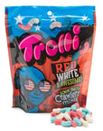 Trolli Sour Brite Crawlers Minis Gummy Worms - Red, White, and Awesome: 9-Ounce Bag - Candy Warehouse