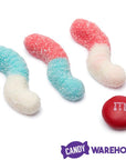 Trolli Sour Brite Crawlers Minis Gummy Worms - Red, White, and Awesome: 9-Ounce Bag - Candy Warehouse