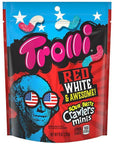 Trolli Sour Brite Crawlers Minis Gummy Worms - Red, White, and Awesome: 9-Ounce Bag - Candy Warehouse