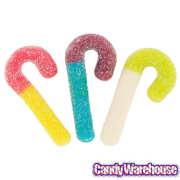 Trolli Sour Brite Mini Canes Jelly Candy Canes: 9-Ounce Bag - Candy Warehouse