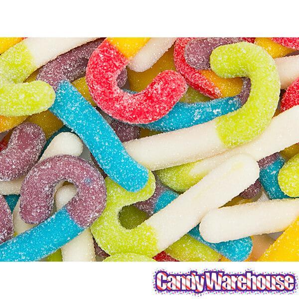 Trolli Sour Brite Mini Canes Jelly Candy Canes: 9-Ounce Bag - Candy Warehouse