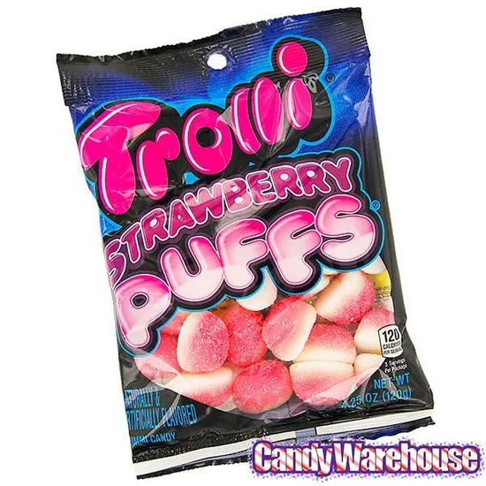 Trolli Strawberry Puffs Gummy Candy: 3LB Box | Candy Warehouse