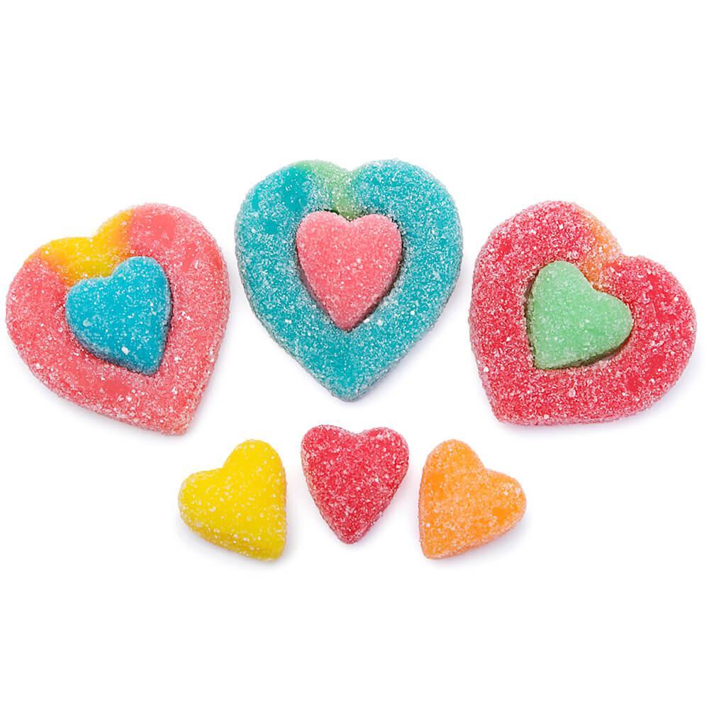 Trolli Sweet and Sour Mash Up Hearts Gummy Candy: 10-Ounce Bag - Candy Warehouse