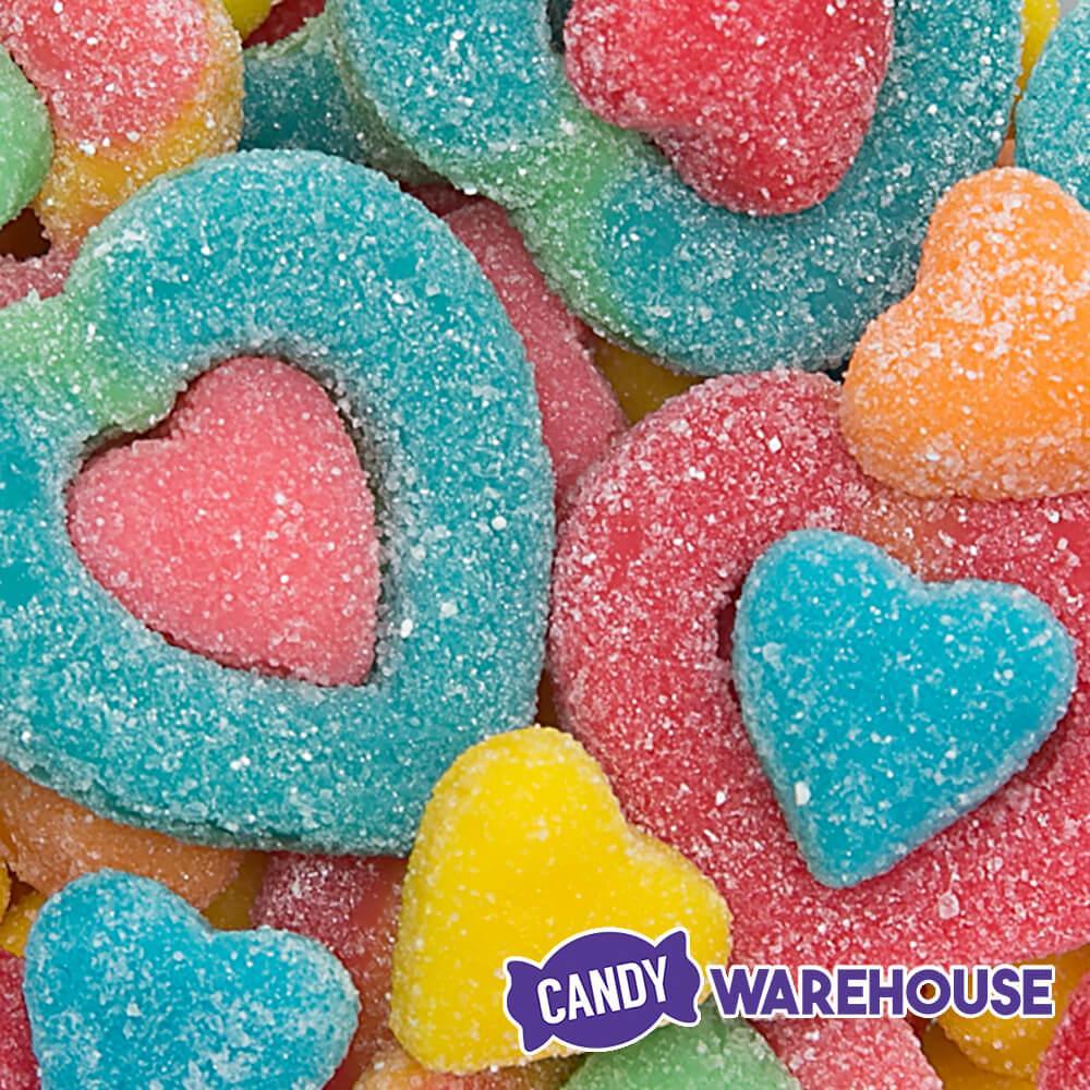 Trolli Sweet and Sour Mash Up Hearts Gummy Candy: 10-Ounce Bag - Candy Warehouse