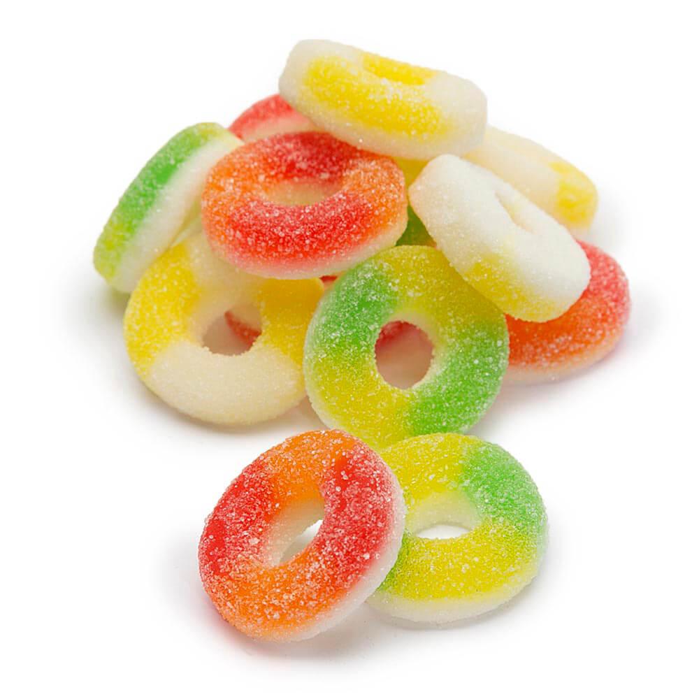 Trolli Tropic O's Assorted Gummy Rings Candy: 3LB Box - Candy Warehouse