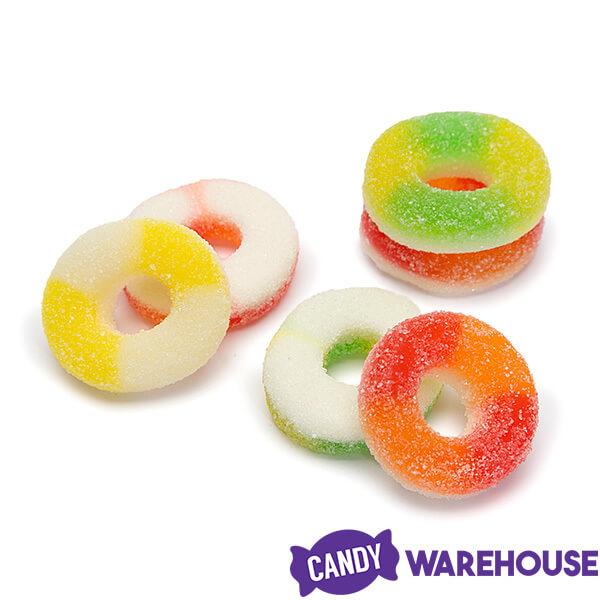 Trolli Tropic O's Assorted Gummy Rings Candy: 3LB Box - Candy Warehouse