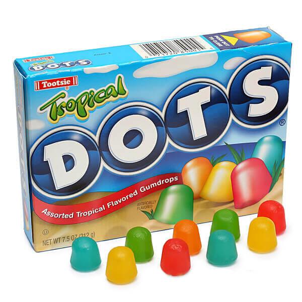 Tropical Dots Candy 6.5-Ounce Packs: 12-Piece Box - Candy Warehouse