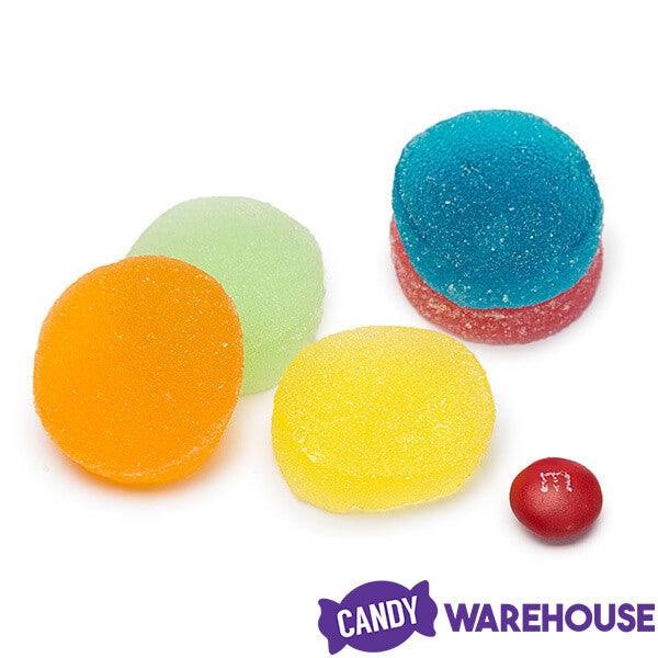 Truly Fruit Soft Jell Candy Discs: 100-Piece Tub - Candy Warehouse