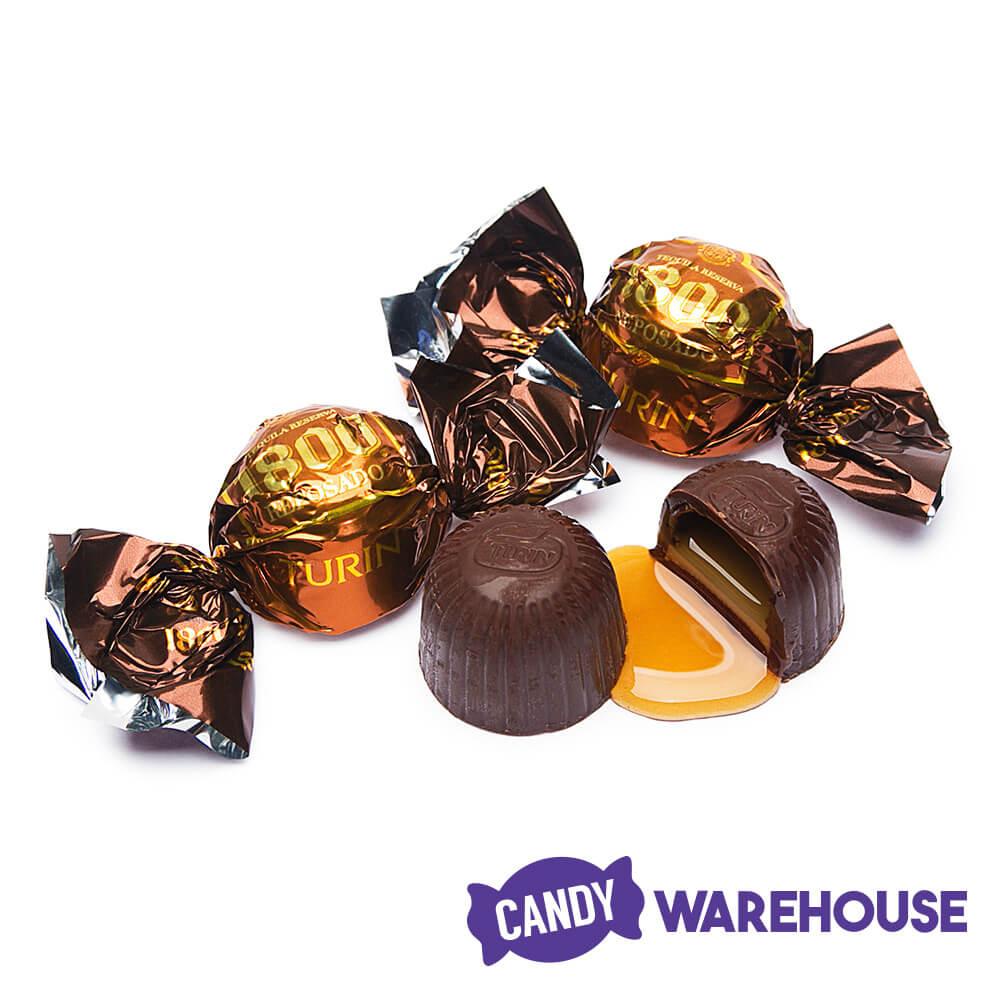 Turin 1800 Tequila Liquor Filled Chocolates: 20-Piece Tube - Candy Warehouse