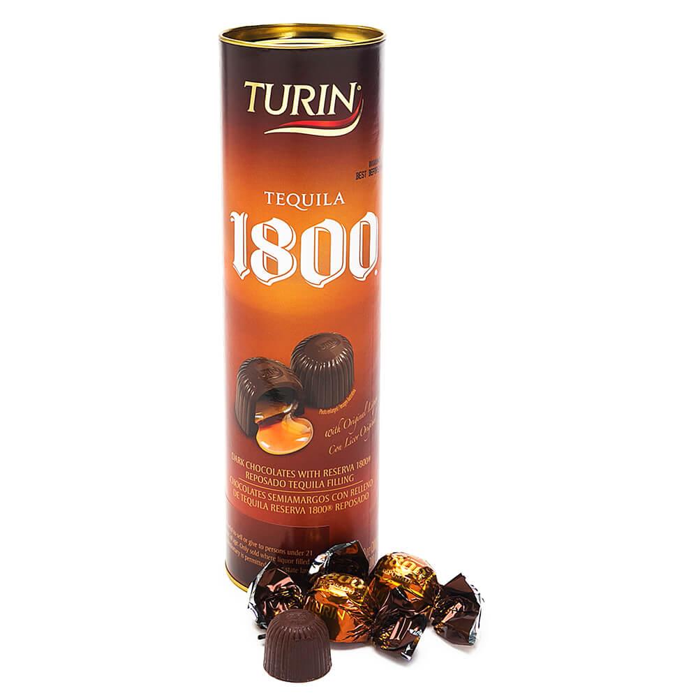 Turin 1800 Tequila Liquor Filled Chocolates: 20-Piece Tube