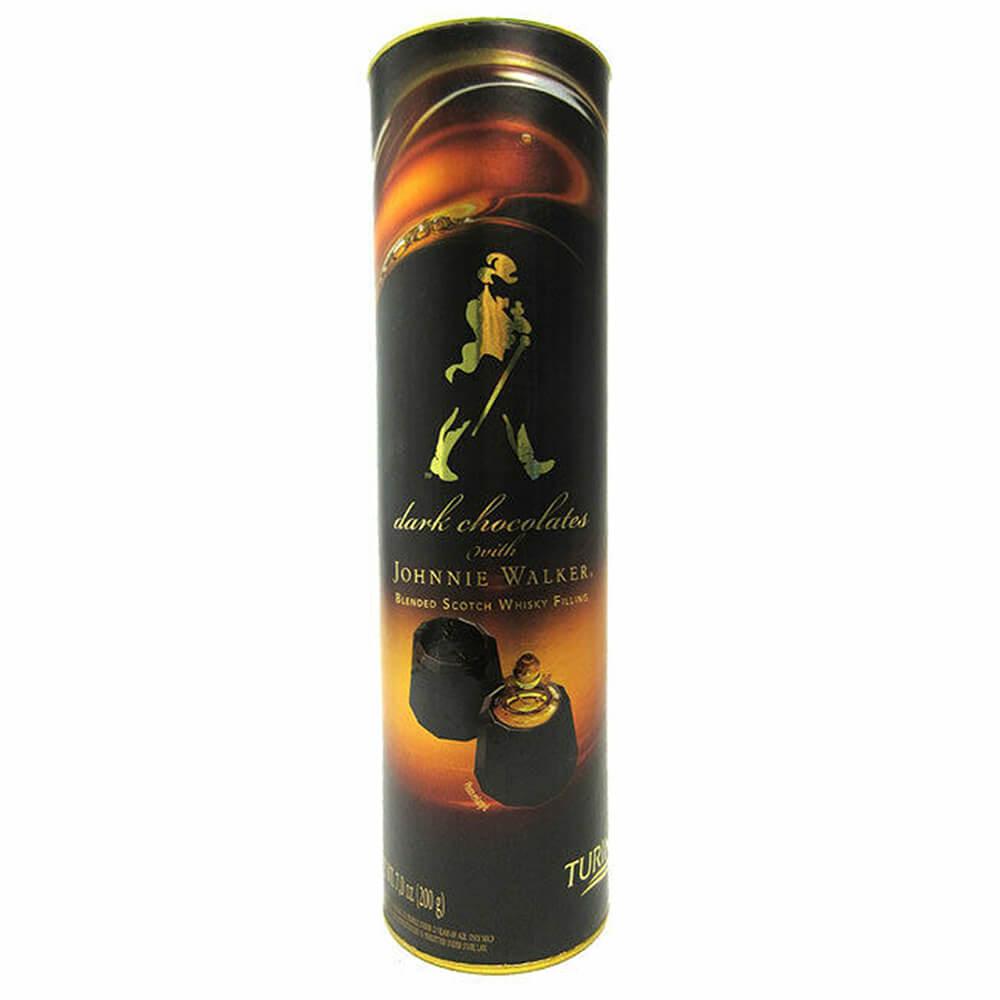 Turin Johnnie Walker Liquor Filled Dark Chocolates: 20-Piece Tube - Candy Warehouse