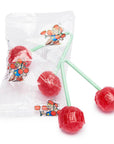 Twin Cherry Lollipops: 48-Piece Tub