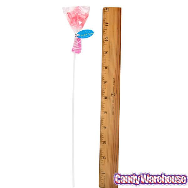 Twinkle Candy Star Lollipops - Pink: 120-Piece Bag - Candy Warehouse