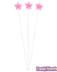 Twinkle Candy Star Lollipops - Pink: 120-Piece Bag - Candy Warehouse