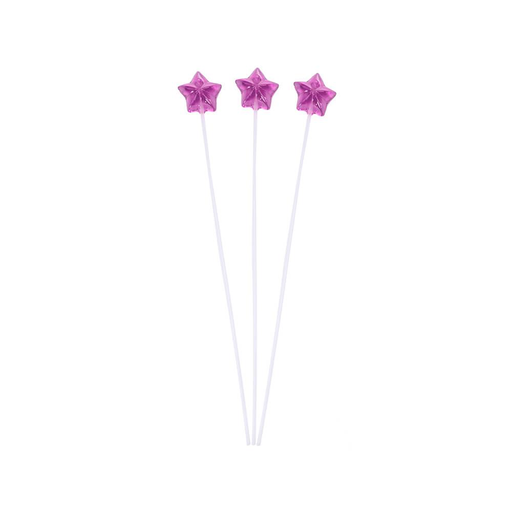 Twinkle Candy Star Lollipops - Purple: 120-Piece Bag - Candy Warehouse