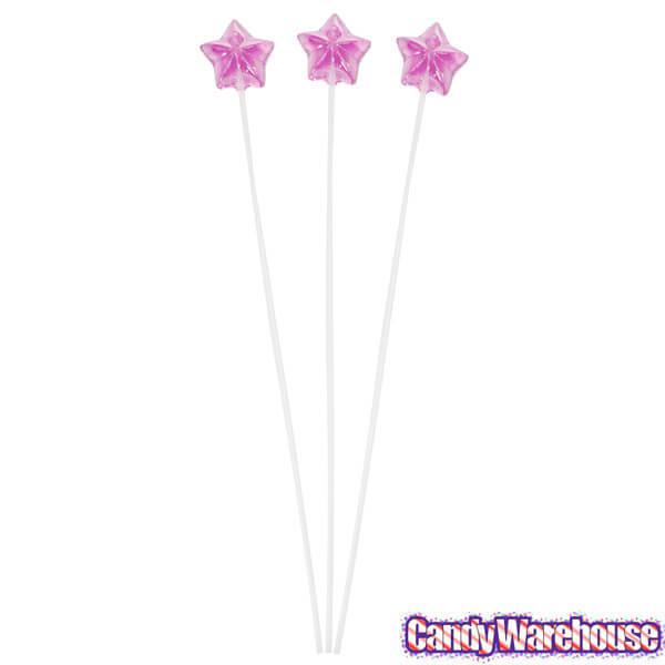 Twinkle Candy Star Lollipops - Purple: 120-Piece Bag - Candy Warehouse