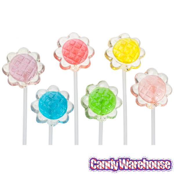 Twinkle Candy Sunflower Lollipops: 120-Piece Bag - Candy Warehouse