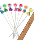 Twinkle Candy Sunflower Lollipops: 120-Piece Bag - Candy Warehouse