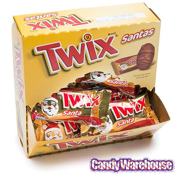 Twix Santa Claus Candy Bars: 24-Piece Box - Candy Warehouse