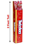 Twizzlers 2-Foot Cherry Pull-n-Peel Licorice Twists: 20-Piece Box - Candy Warehouse